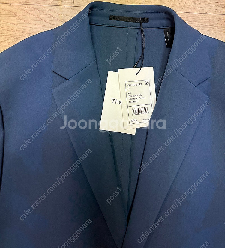 띠어리 프리시전 폰테 셋업 수트 정장 딥블루 상의40 하의32 정가133--2