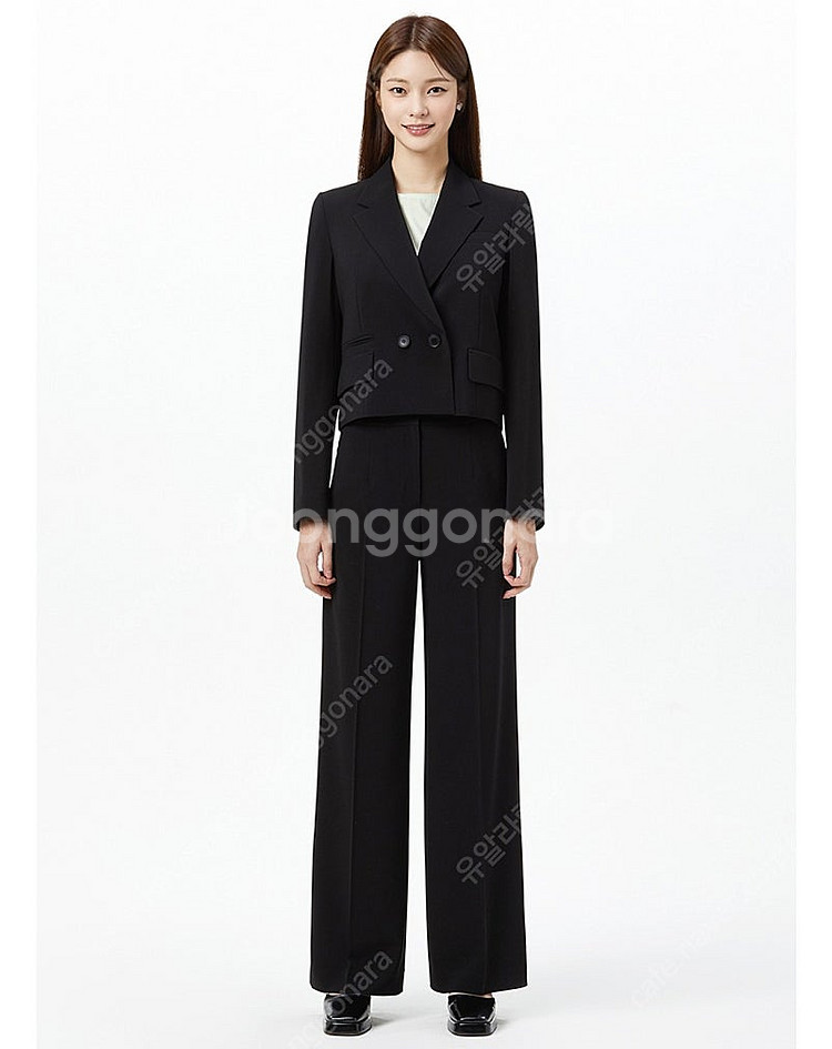 택달린 새상품) 잇미샤 크롭 테일러드 자켓 블랙 55--1