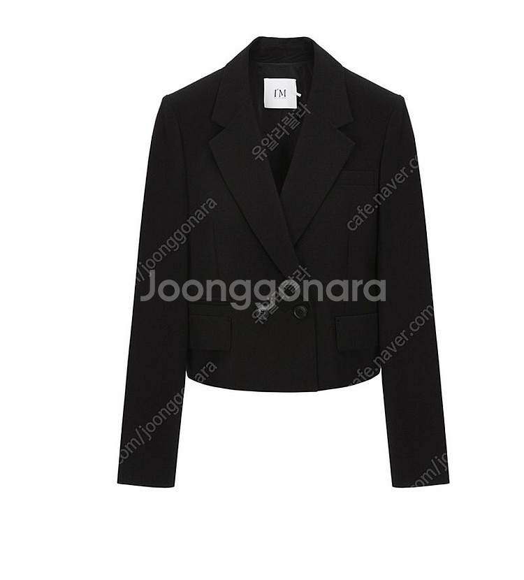 택달린 새상품) 잇미샤 크롭 테일러드 자켓 블랙 55--4