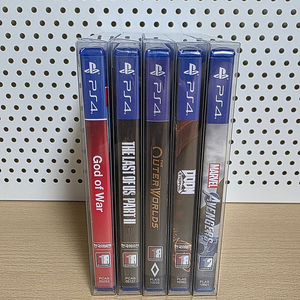 소장용 새제품급 PS4 게임타이틀 5종 팝니다. *프로텍터 케이스 포함