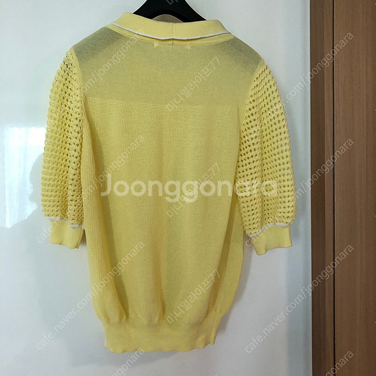 기비 20년 옐로우 카라 아일렛 크로셰 펀칭 아뜰리에 ...--6