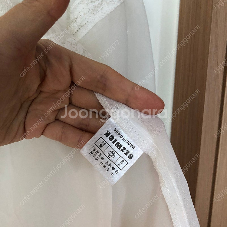 세즈윅 시스루 아일렛 크로셰 펀칭 아뜰리에 블라우스 레...--5