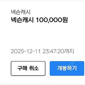 넥슨 캐시 10만원