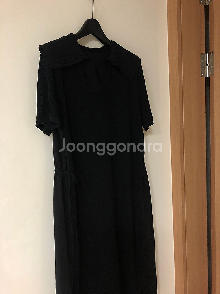 온앤온 21년 빅카라 세일러 바스락 니트 원피스 올드머니룩 하객룩 출근룩--1