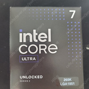 인텔 코어 울트라7 265K 국내정품(택포 36.3만) 팝니다.