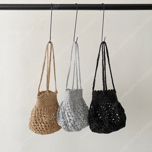 온스 글리터백 실버