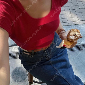 게드 클래식 데님 스커트 m