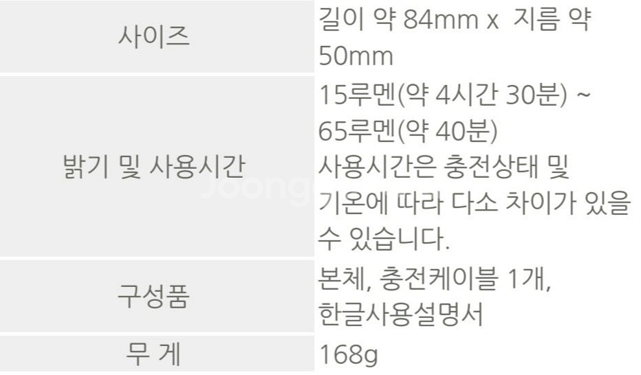 [새제품] 스페이버 자가발전 캠핑 랜턴 후레시 충전기--6