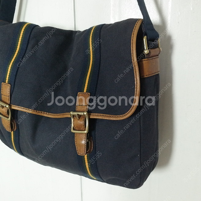 Fossil.파슬. 캔버스 가죽배색 크로스백,--9