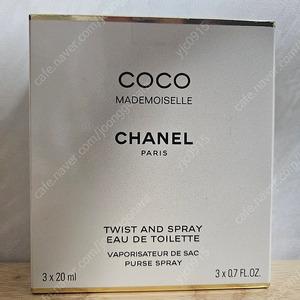 [CHANEL]코코 마드모아젤 오 드 뚜왈렛(3x20ml)116030 새제품 팝니다.