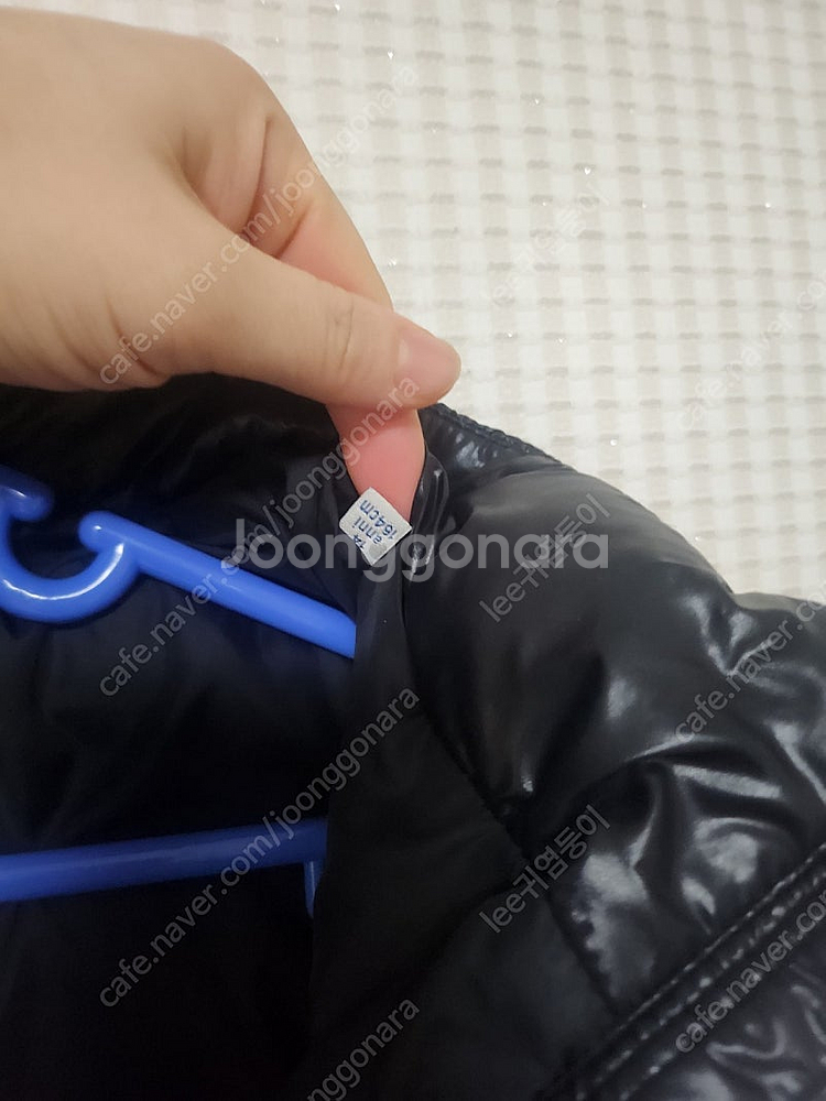 (정품)몽클레어 유광조끼 키즈14Y (성인44.55)--2