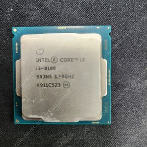 i3 8100 cpu 단품 팝니다
