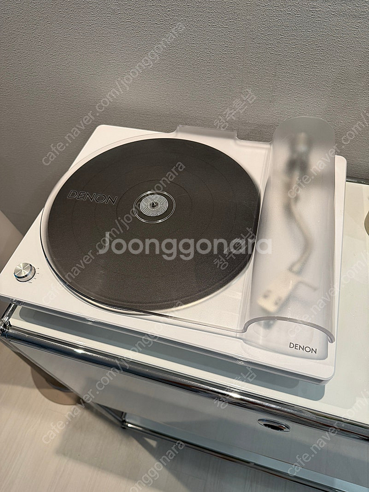 [청주] 데논DENON DP-400 화이트 턴테이블 판...--0