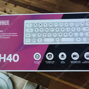 Epomaker Th40 black n gold 40배열 키보드 거의 신품