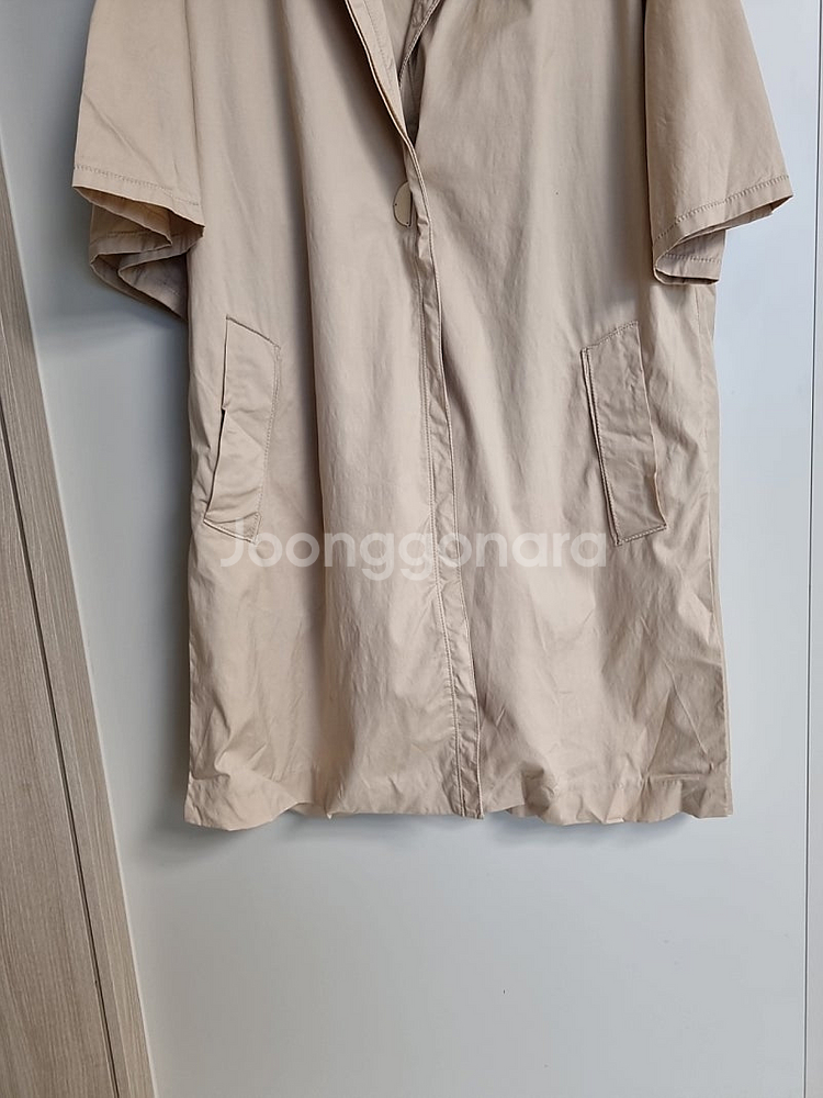 한섬 SJSJ 반팔 코트 베이지--2