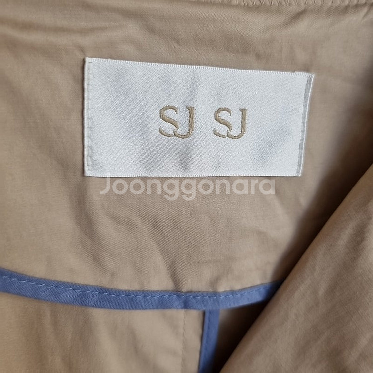 한섬 SJSJ 반팔 코트 베이지--3
