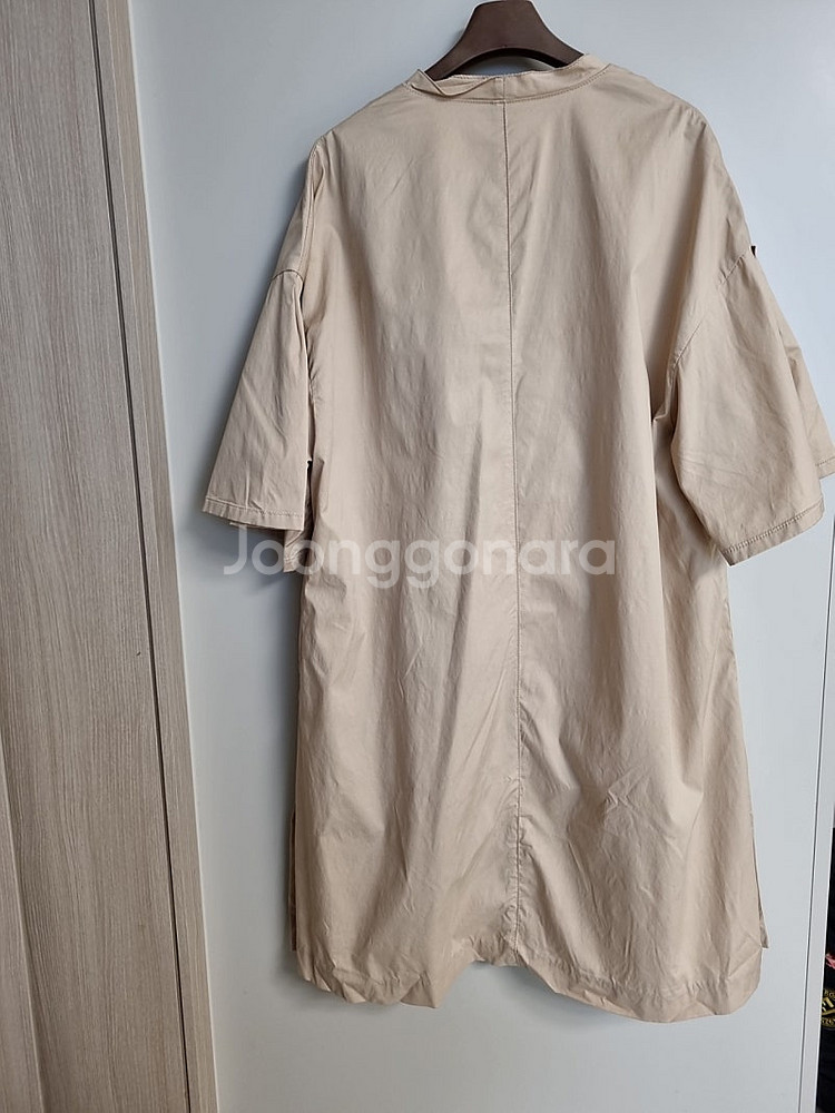한섬 SJSJ 반팔 코트 베이지--5