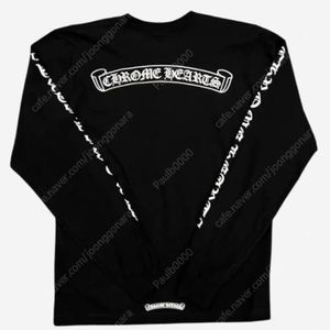 크롬하츠 스크롤 로고 긴팔 티셔츠 블랙 2XL