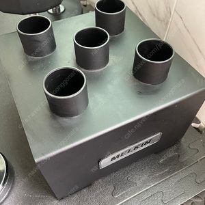 멜킨 5홀 바벨 봉 거치대 경량 중량 역기 홈짐 정리대