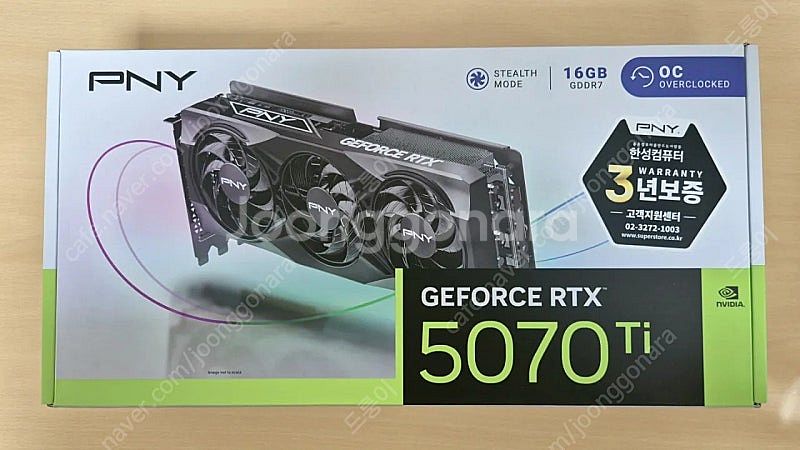 미개봉) PNY RTX 5070Ti 5070 Ti--0