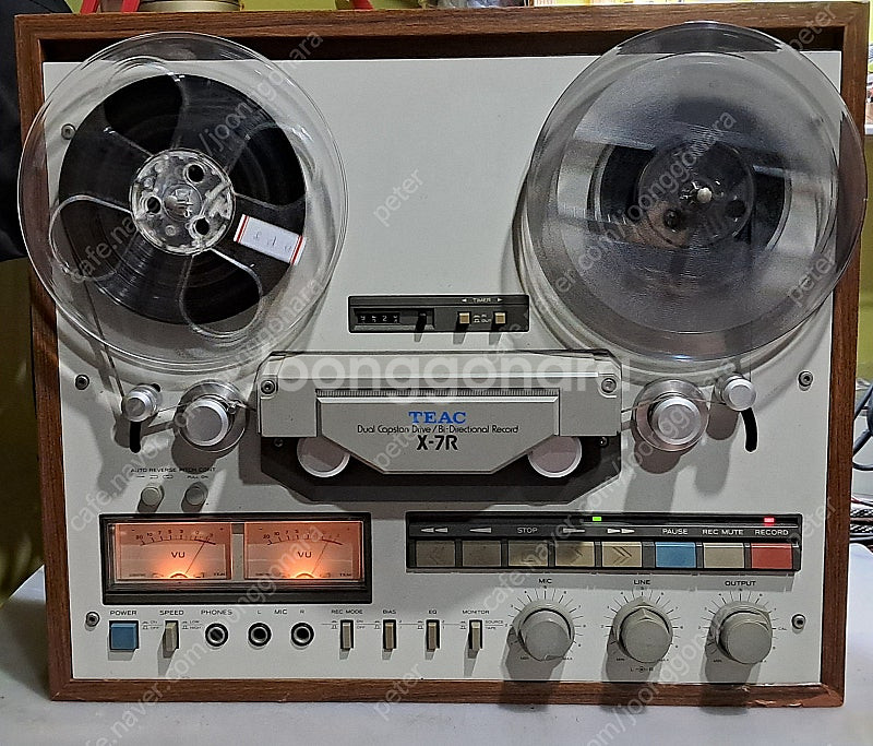 티악 X-7R 릴데크 양방향 녹음재생 (목재 케이스 제...--8