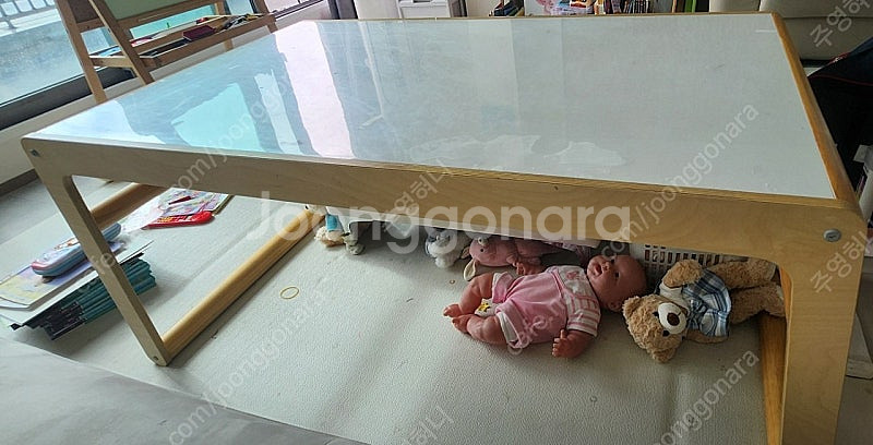 폴반 어린이 책상, 의자, 매트 일괄--0