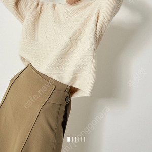 한섬 시스템 케이블 니트 아이보리