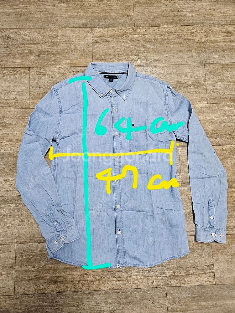 타미힐피거 데님셔츠 164사이즈--1