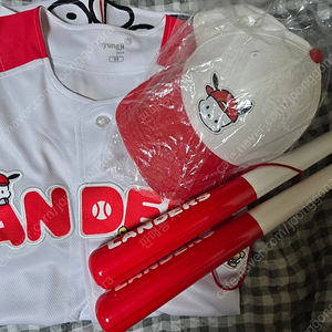 SSG 랜더스 포차코 유니폼 95+모자+응원배트 풀셋