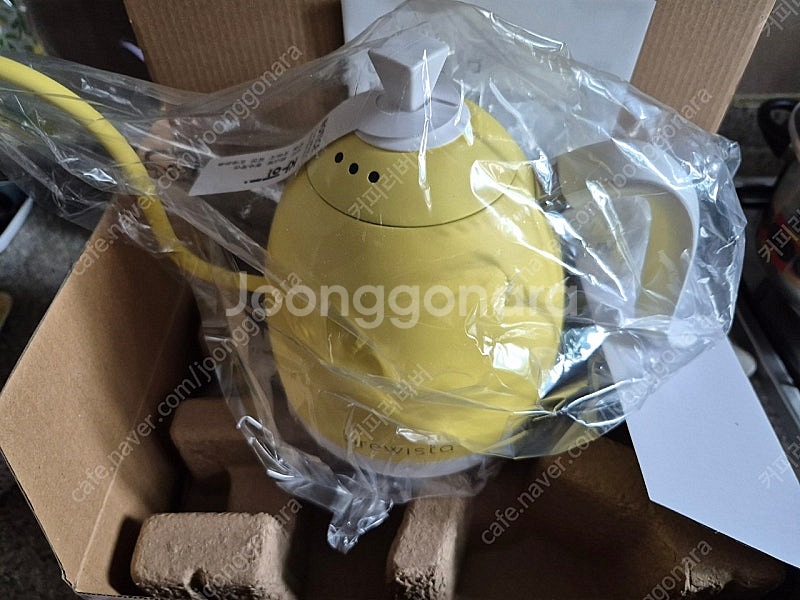 브뤼스타 아티산 전기 드립포트 프로 600ml 버터옐로...--0
