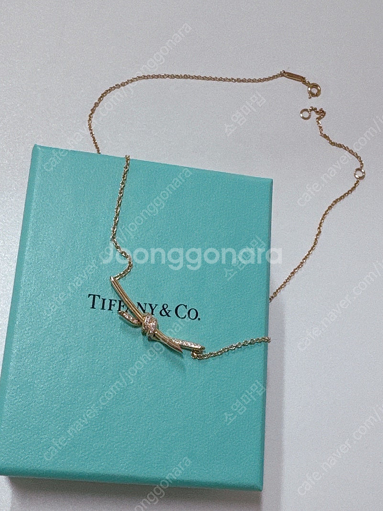 18k 로즈골드 목걸이 티파니st 28일까지--0