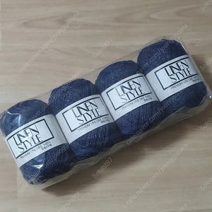 린넨스타일 4번 네이비 뜨개실 무료배송 미개봉 급처 코바늘