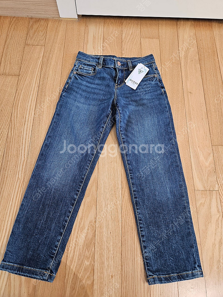 게스 데님 스트레이트 팬츠 7-9세 택달린 새제품 택포 2만원--1
