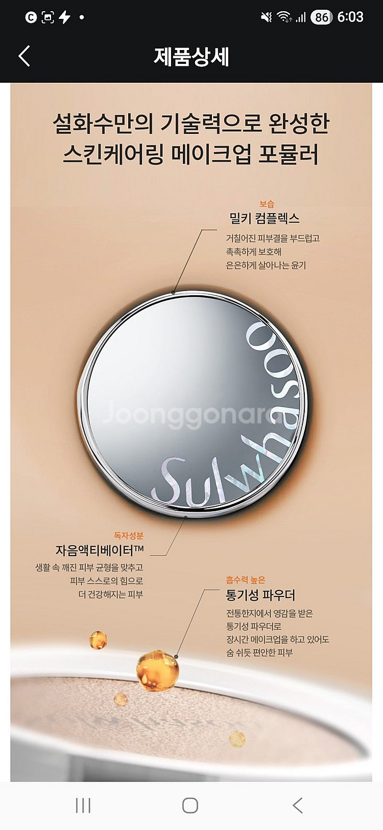 설화수 퍼펙팅쿠션 23N1(23호) 본품/리필 세트+ ...--5
