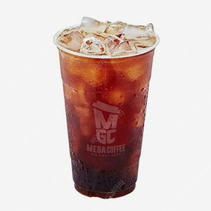 메가커피 아이스아메리카노(1600원)