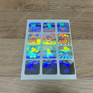 샌디라이온 홀로그램 테디 빈티지 스티커