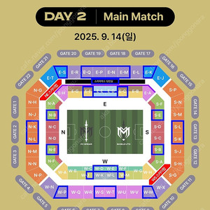 9월 14일 아이콘매치 DAY2 메인매치 프리미엄B 구역 정가양도