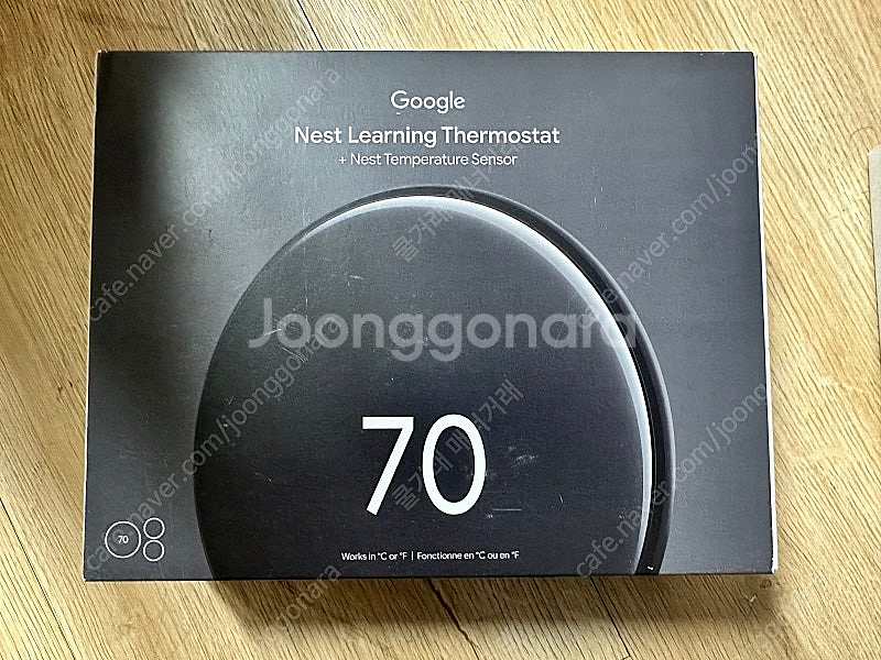 구글 네스트 온도조절기 4세대 새제품(실버&블랙&골드)--2