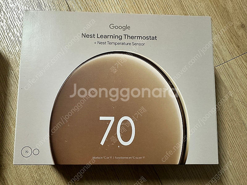 구글 네스트 온도조절기 4세대 새제품(실버&블랙&골드)--3