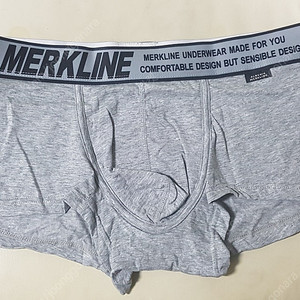 남자 드로즈 회색 면 팬티 L(100)