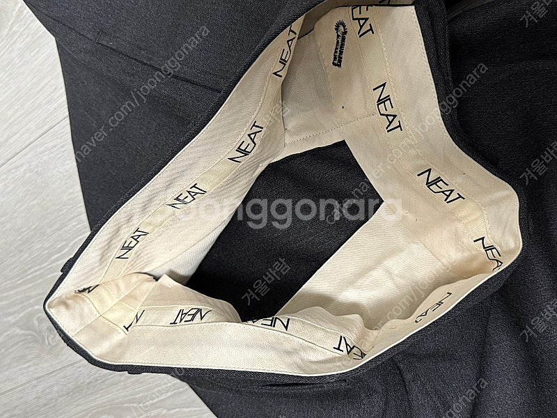 [판매] Neat tokyo 니트 도쿄 울 와이드 팬츠 차콜그레이 44사이즈--2