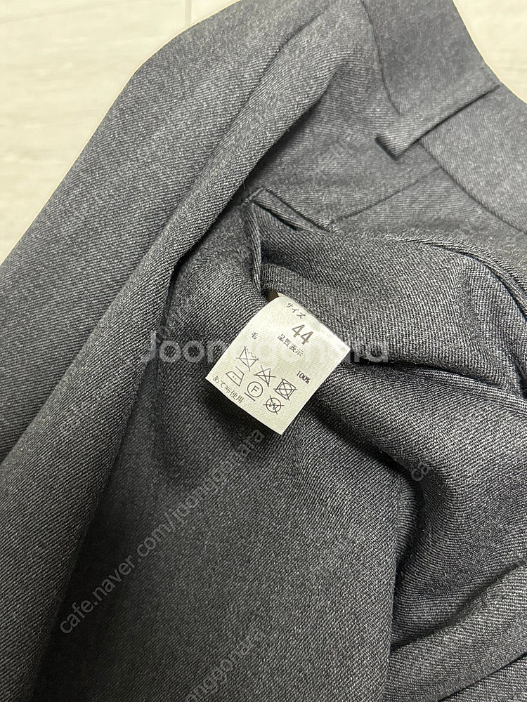 [판매] Neat tokyo 니트 도쿄 울 와이드 팬츠 차콜그레이 44사이즈--4
