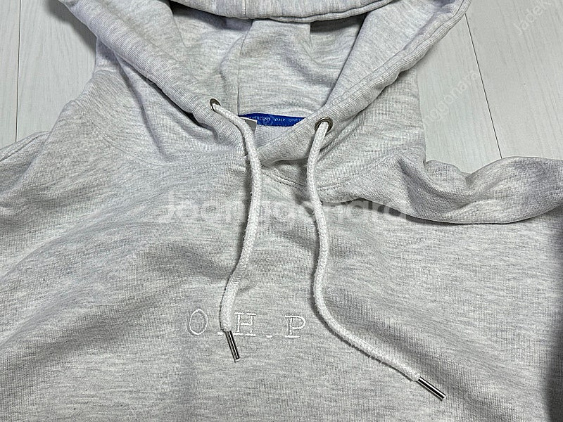 OHP 이노센트걸 후드티 화이트멜란지 XL--2