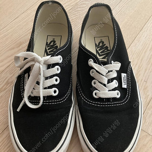 반스 어센틱 블랙 220사이즈 이미지