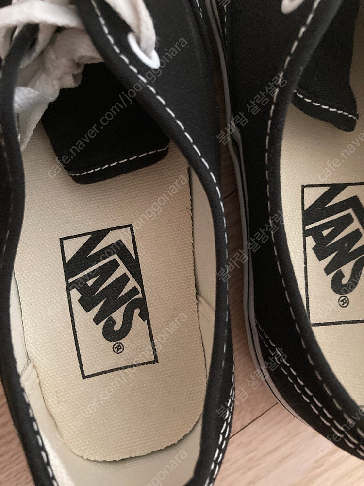 반스 어센틱 블랙 220사이즈 이미지