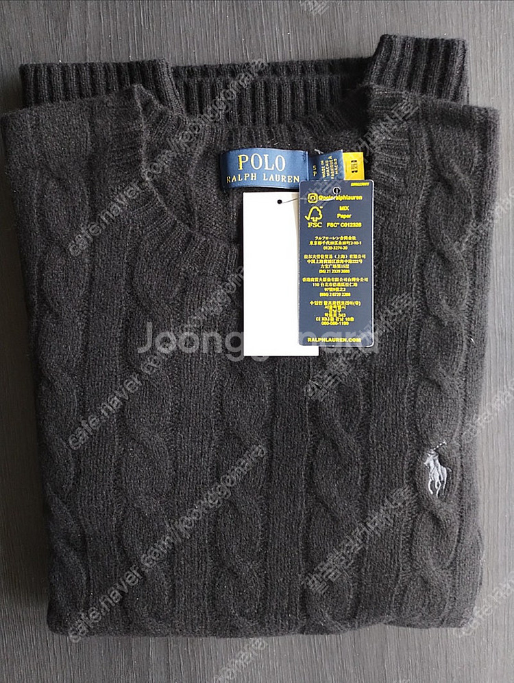 바쏘옴므 싱글 체스터 코트, 폴로 니트, 울캐시미어 케이블 꽈배기 스웨터 새제품, 새상품--4