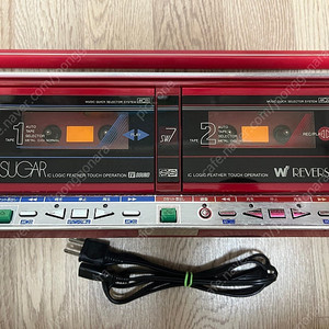TOSHIBA RT-SW7 SUGAR 도시바 슈거 붐박스 카세트 더블 데크 녹음기 워크맨