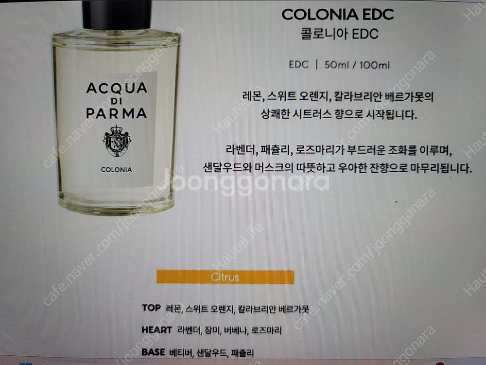 아쿠아디파르마 콜로니아 향수 EDP 100ml 대용량 ...--2