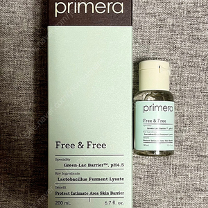 프리메라 후리 앤 후리 여성청결제 200ml+30ml 새제품 무료배송