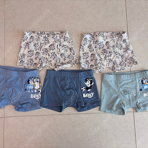[반값택포][새상품] H&M 남아팬티 드로즈 5장 일괄(4-6Y)